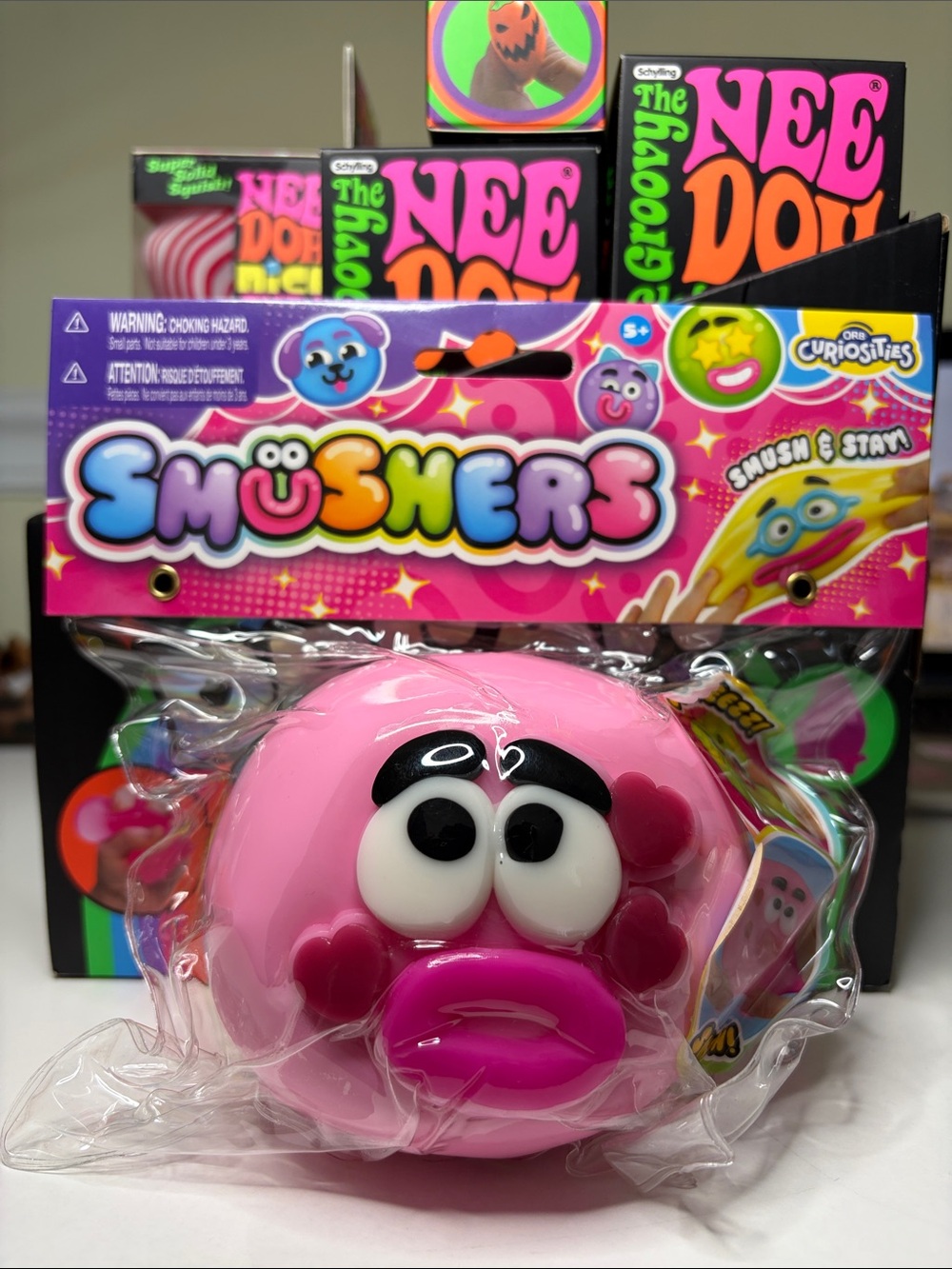💕 Pink Smushers Squishy by ORB Curiosities | New in Package